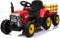 Epic Play Ltd Kids Farm 12v Electric / Battery Ride on Tractor and Trailer with remote control Red (EPICXMX611R)
