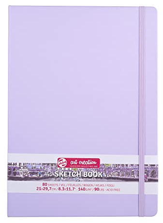 Talens Art Creation Skizzenbuch, 80 Blatt, 21 x 30 cm, pastellviolett