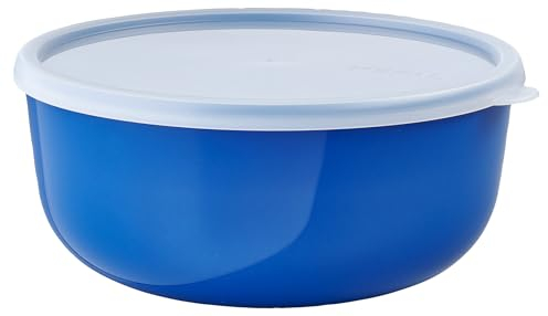 Mepal – Ciotole cucina Lumina – Contenitori alimenti con coperchio adatti per frigo, freezer, forno a vapore e microonde – Contenitore plastica con coperchio – 3000 ml – Vivid blue