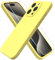 ACRONIX Compatible with iPhone 15 Pro Case 6.1,with 1 x Screen Protector, Silky-Soft Touch Liquid Silicone Shockproof Rubber Cases Comprehensive Protection Cover for iPhone 15 Pro-Lemon Yellow