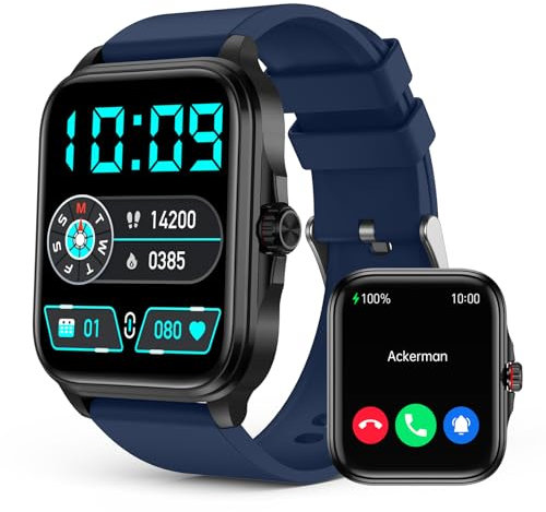 SOUYIE 2024 Smart Watch for Women Answer/Make Calls, 1.91 Smartwatch, Fitness Watch with Sleep/Heart Rate/Temperature Monitor, IP67 Waterproof Smartwatch Compatible with Android IOS