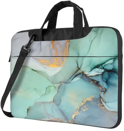 OPSREY Bunte Marmor gedruckt Laptop Tasche Ultradünne Laptop Hülle Tragbare Computer Schutzhülle