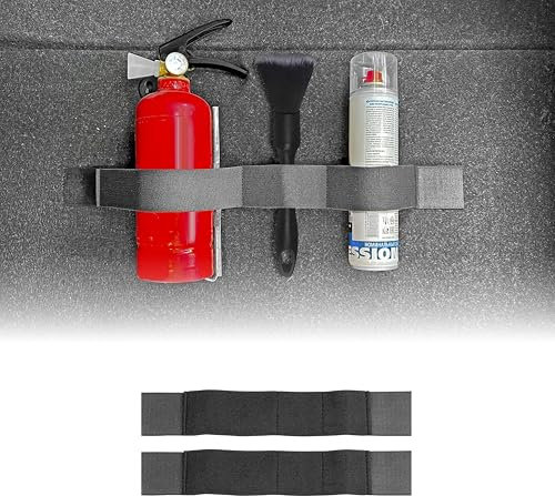 MyGadget 2x Supporto Auto con Chiusura Auto-adesiva [ 2x 20cm ] - Portaoggetti per Bagagliaio - Elastici per Accessori come Ombrello | Oggetti per Cani