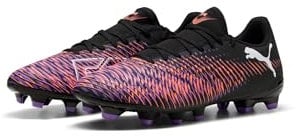 PUMA Unisex Future 8 Play FG/AG Fussballschuh, Black White-Glowing RED, 43 EU