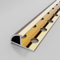 Fliesenabschlussleiste Eckprofil Alu Stufenprofil Fliesenschiene Profil Lang 125CM*2 Stück Fliesenprofil Für Keramikfliesen, Böden, Täfelungen(Gold,Dicke: 12.2 mm)