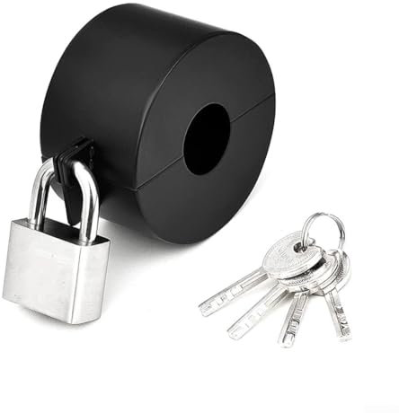 Stainless Steel Security Solution Door Handle Lock Out Device Designed for Standard Knobs & Faucets (B)