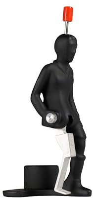 TIPP-KICK Pro-Kicker Allround I Original Spieler für Groß & Klein I Spielspaß mit der Fußball-Figur Spiel I Zubehör I Schwarz