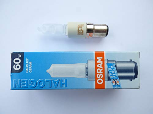 HALOLUX matt 60W B15d L 86mm, Halogenhochvolt