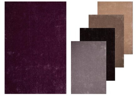 Lalee 347186198 Designer Hochflor Shaggy Teppich / Handarbeit / Weich / Uni / Braun / Grösse : 120 x 170 cm
