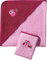 Erwin Müller Kinder Frottierset 2-TLG. Kapuzenbadetuch + Waschhandschuh Eule rosa Größe 80x80 + 15x21 cm - saugstark, langlebig, angenehm weich