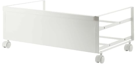YAMAZAKI Home Frame Rolling Shoe Rack, Compact Entryway Or Bedroom Metal Shoe Organizer With Wheels, Steel - Holds 4 Shoes, 6 Heels