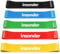 Insonder® Lot de bandes de résistance – Bandes douces pour la peau avec guide d'entraînement – Idéal pour l'exercice des fessiers, des jambes, des cuisses, du fitness, de la physiothérapie, du pilates