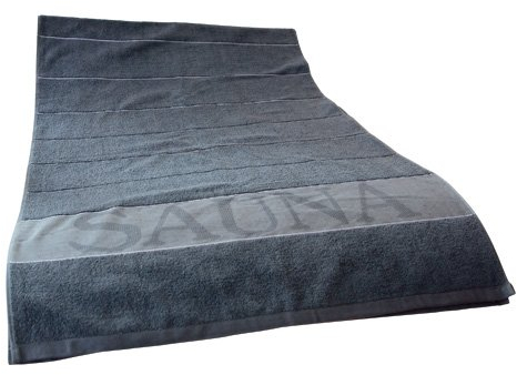Finnsa Saunatuch XXL Exklusiv ca. 220 x 75 cm Farbe anthrazit