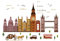 Winhappyhome London Big Ben Schattenbild Der Stadt GebäUde Wand Aufkleber für Schlafzimmer Wohnzimmer Café Hintergrund Entfernbare Kunst Abziehbilder