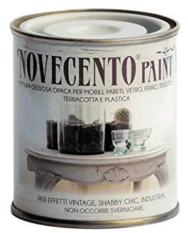 Novecento Paint Pittura Gessosa Extra Opaco Ideale Per Ambientazioni Ed Arredi In Stile Shabby Chic (Grigio Inglese)