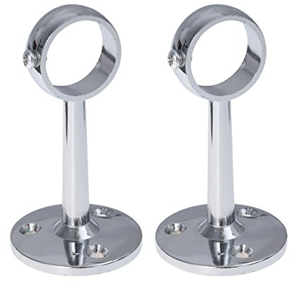 WINOMO 2PCS Vorhangstange Gardinenstange Halterung Decke Wand 25MM