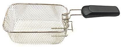 Edm 00689 Recambio Cesta Freidora Ref. 07583, 18/10 Steel, Negro
