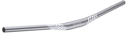 Funn Full On Mountainbike Lenker mit Lenkerklemme 35mm und Breite 785mm, robuster und leichter Legierungs-Riser-Lenker für MTB, BMX und Rennrad, Anstieg 15mm (Graue)