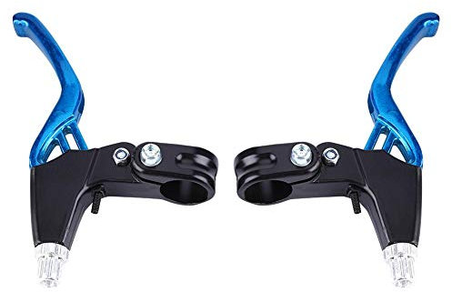 Aluminiumlegierung Mountainbike Bremshebel Set, 22mm Fahrrad Handbremshebel, 1 Paar(Blau)