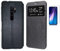 Todobarato24h Funda Compatible con Xiaomi Redmi Note 8 Pro (6.53) Pulgadas Negra Libro Ventana + Protector de Cristal Templado