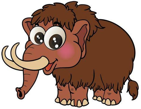 FahnenMax Aufkleber Sticker Mammut Autoaufkleber