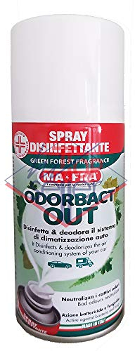 Ma-Fra Hitopseller MAFRA ODORBACT Out Green Forest Spray purifiant pour climatiseurs de voiture, parfum rafraîchit l'air 150 ml