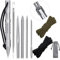 Edelstahl FID Set Paracord Stitching Set Paracord FID Marlinspike Set inkl. Paracord Stitching Lacing Stiching Nadeln und Glättungswerkzeug Knotter Werkzeuge für Leder Paracord Arbeit
