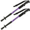 MidGard Teleskop Nordic Walking Stöcke, 50-110 cm höhenverstellbar, Antischock Dämpfung, Wanderstöcke Violett 2 STK.