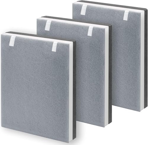 3 PACK Vital 100 H13 True HEPA Replacement Filter Compatible with Le-voit Vital 100 Device, 3 PACK True HEPA Filter + 6 PACK Carbon Filter Set