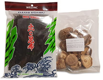 Dashi Kombu Algen 113,4g, Shiitake Pilze getrocknet 50g