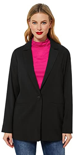STREET ONE Damen A211770 Longblazer, Black, 34