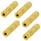 KUOQIY 5 Pièces 3.5mm Femelle à Femelle Audio Stéréo Adaptateur, Métal Jack 3,5mm à Jack 3,5mm Audio Coupleur, pour Écouteur AUX Extenseur, Doré