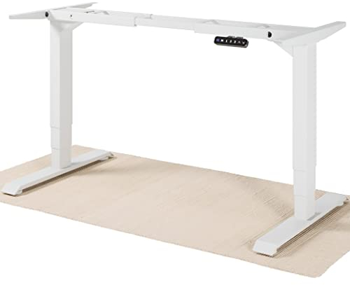 Desktronic Höhenverstellbarer Schreibtisch Gestell - Schreibtisch Höhenverstellbar Elektrisch mit Flüsterleisem Dual-Motor & Touchscreen - Hohe Tragfähigkeit - Stehtisch