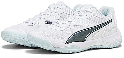 PUMA Unisex Solarflash Ii Indoor-Pumps, Puma White Nitro Blue Shadow Gray, 37 EU