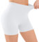YADIFEN Radlerhose Damen Kurze Hose Damen Shorts Leggings,sehr kurz Shorts Damen,Unter Kleid Rock Anti Scheuern Bequem hohe Taille Boxershorts Hotpants,1er Weiß,XL