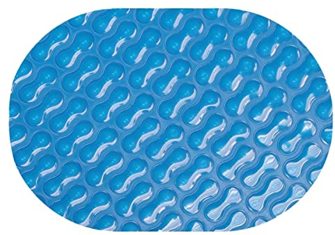 EVOLUTION® Solarplane Darkblue GeoBubble 500 µm - Solarfolie 614 x 300 cm für Ovalbecken, Allrounder-Poolabdeckung mit Wärmespeicherung & Verdunstungsschutz