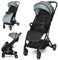 Lorelli Kinderwagen Myla, Buggy klein zusammenklappbar, nur 7 kg, kompakter Sportsitz bis 15kg, geeignet für Flugreisen, Baby Reisebuggy, hellblau