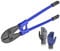 SPENDINS 80 cm Handpresswerkzeug, Drahtseil-Crimpzange für 5/32 Zoll, 1/4 Zoll, 5/16 Zoll Drähte, robuste Presszange mit ergonomischem Griff-Design, für ovale Kupfer-Aluminiumhülsen und Anschlaghülsen