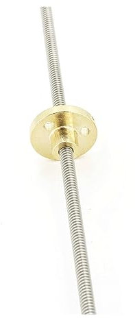 Vis Trapézoïdale en Acier Inoxydable T4 Longueur 100mm avec Écrou en Laiton, for Imprimantes 3D Pièces Accessoires (Size : Pitch 1 Lead 2mm)