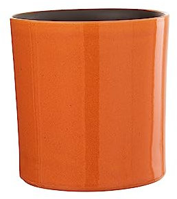 J-Line Pot De Fleurs Flexible Ceramique Orange Medium