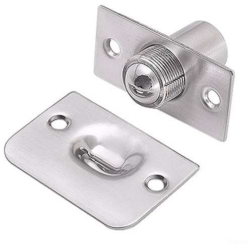 Stainless Steel Adjustable Roller Ball Door Spring Catch Lock Internal Latch Set
