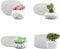 MytaYt 4 Pezzi Vaso da Fiori Vaso Stampi in Silicone 4 Forme Stampo per Vasi da Fiori Stampo in Silicone per Vaso per DIY Vasi Decorazioni per La Casa