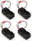 Eduuyvee 4Pack 6V 4XAA Battery Container Case Holder Pack Box JST Plug Receiver for Redcat 1/8 1/10 RC Nitro Car Truck