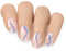 MOYOU LONDON Halbgehärtete UV Gel Strips - 20 Stück - Gel-Nagelfolien UV Härtend für Maniküre in Salonqualität - Never Say Never