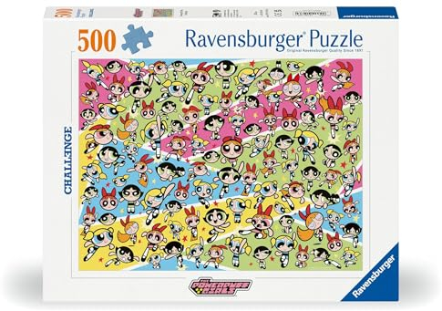 Ravensburger Puzzle 12001036 - Powerpuff Girls Challenge - 500 Teile Powerpuff Girls Challenge Puzzle für Erwachsene und Kinder ab 12 Jahren