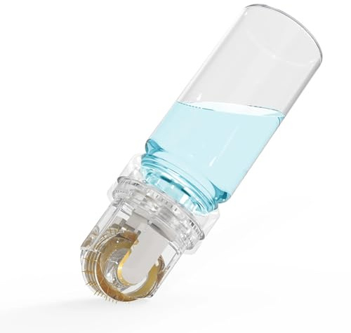 Derma Roller Hydra Needle 64 Pin Microneedling 1,0 mm, Microneedling Hydra Nadel Derma Stamp Anti Aging Beauty Essence Flasche Kosmetisches Microneedling Werkzeug