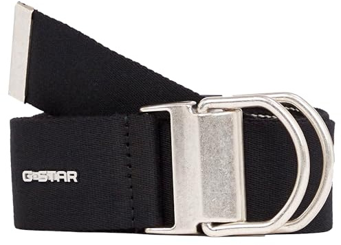 G-STAR Damen Gloria Webbing Gürtel, Mehrfarben (dk black/antic silver D24470-D633-9285), 95