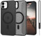 SupVict iPhone 11 Case Magnetic, Phone Case iPhone 11 Ultra Slim Thin Translucent Matte Back, Shockproof Anti-Yellow Military Grade Protective Cover Case for iPhone 11 Black