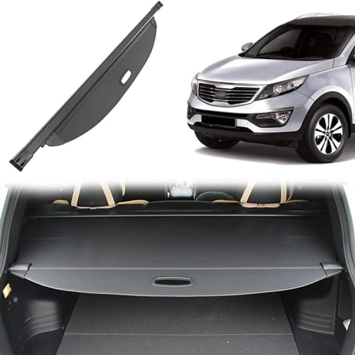 XPKLTXZW Auto Einziehbare Laderaumabdeckung Für Kia Sorento 2015-2023, Ausziehbar Kofferraum Ablagen Schutz Abdeckung Frachtabdeckungen Kofferraumabdeckung Rollo Zubehör