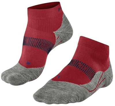 FALKE Herren Laufsocken RU4 Endurance Cool Short M Sso Funktionsmaterial antiblasen 1 Paar, Rot Bloody Mary 8177, 46-48